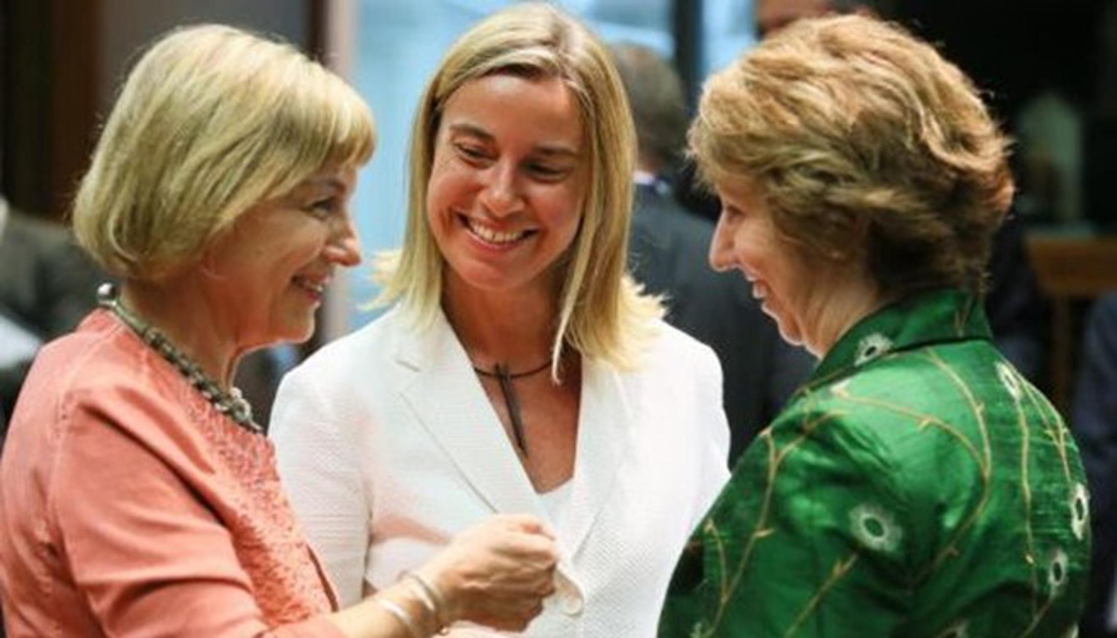 Vesna Pusić, Federica Mogherini i Catherine Ashton 