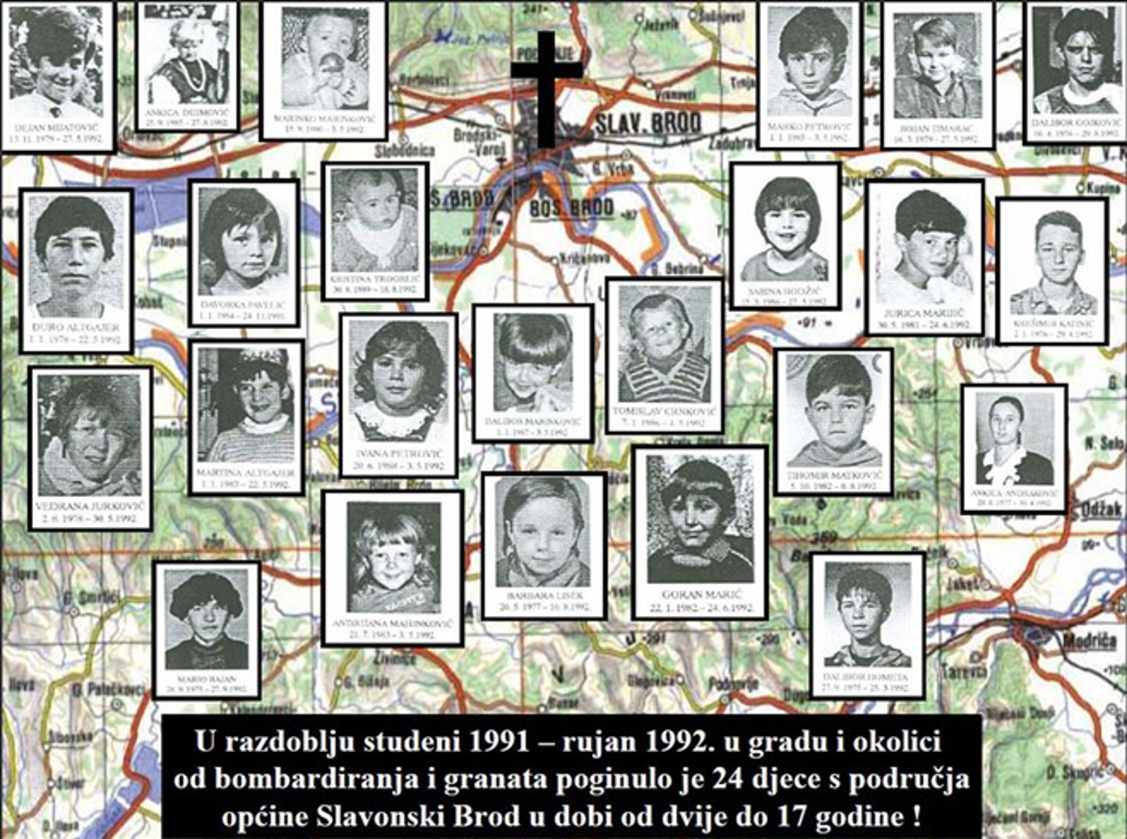 U Slavonskom Brodu tijekom rata poginulo je 28 djece