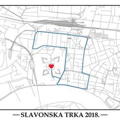 Slavonska utrka - mapa