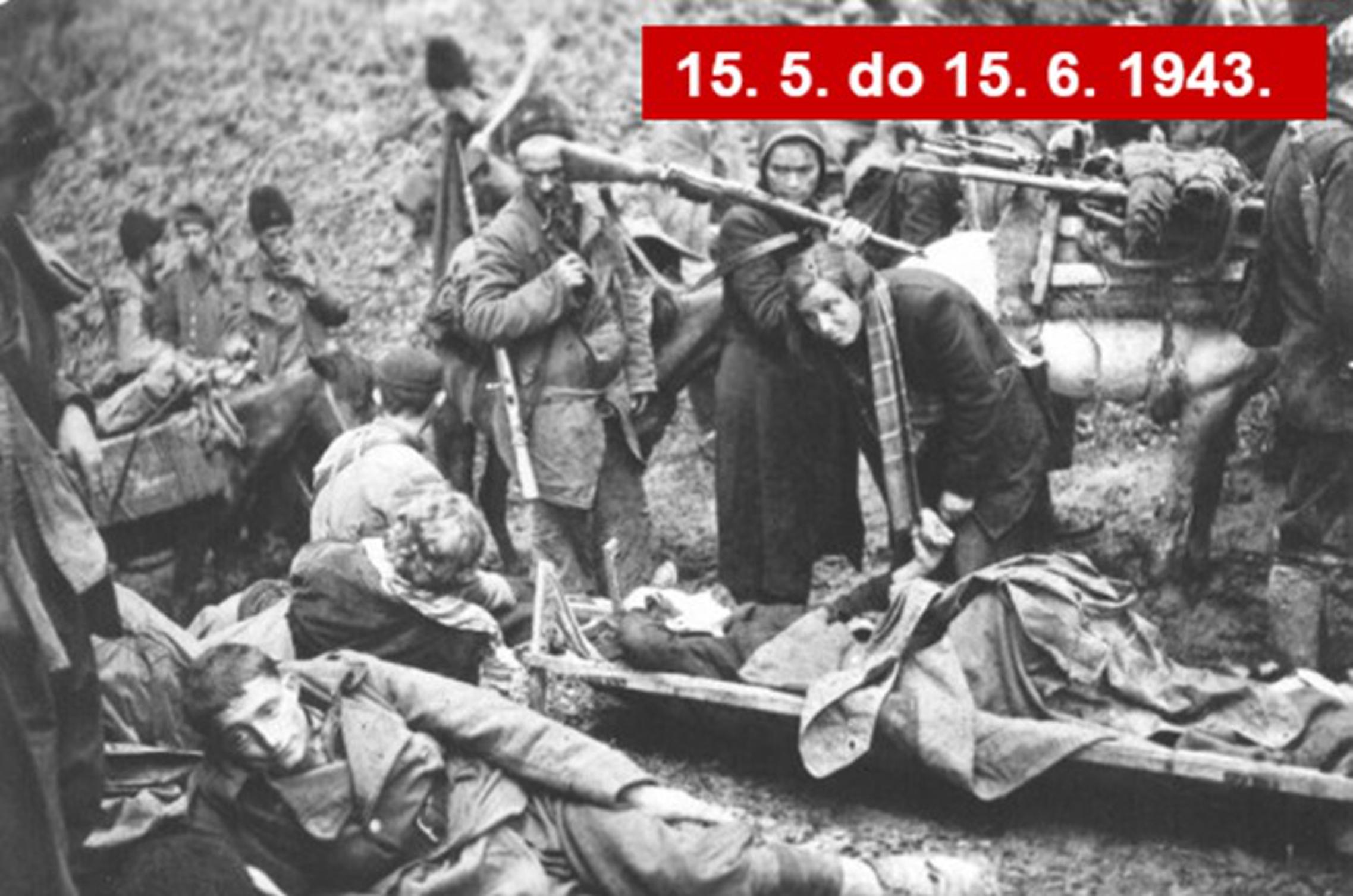 Ranjenici nakon bitke na Sutjesci 