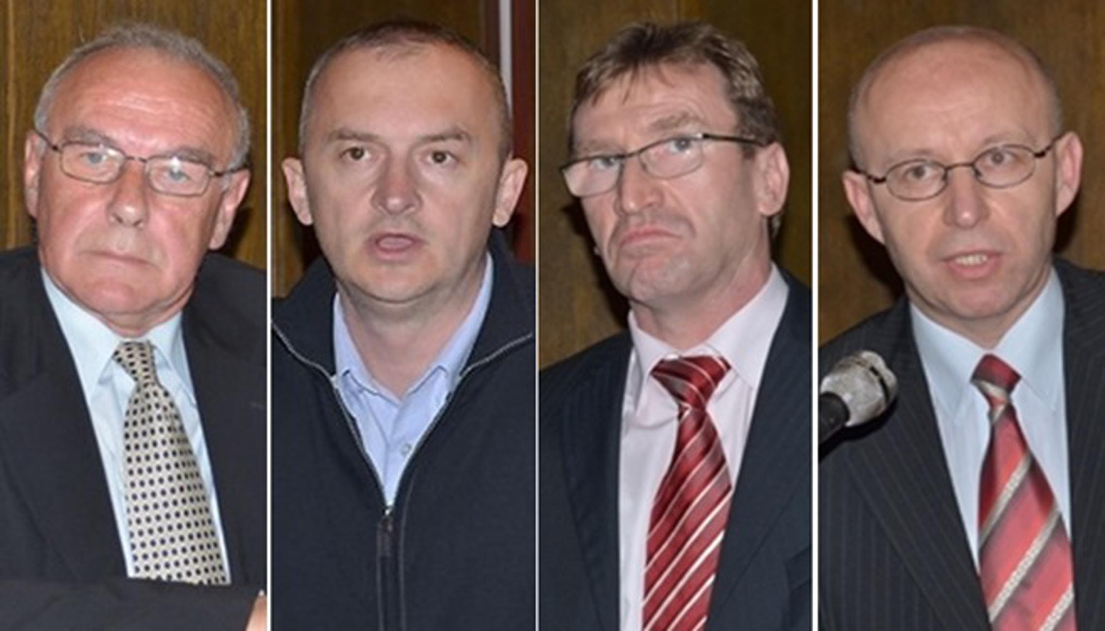 Josip Mikšić (HDSSB), Vinko Grgić (SDP), Željko Bigović i Dražen Oršulić (HDZ)