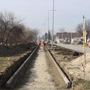 Za vrijeme izgradnje pješačke staze u Vrazovoj