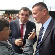 Novinar Funarić uzima izjavu od župana Marušića - petak 5. rujna 2014.