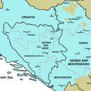 Karta područja na kojem se govore hrvatski, srpski, bosanski i crnogorski