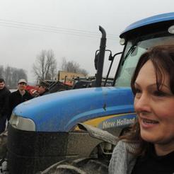 Ružica Vukovac na prosvjedu seljaka u veljači ove godine