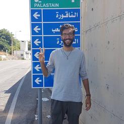 Benjamin Ladraa ponosan na palestinskoj granici