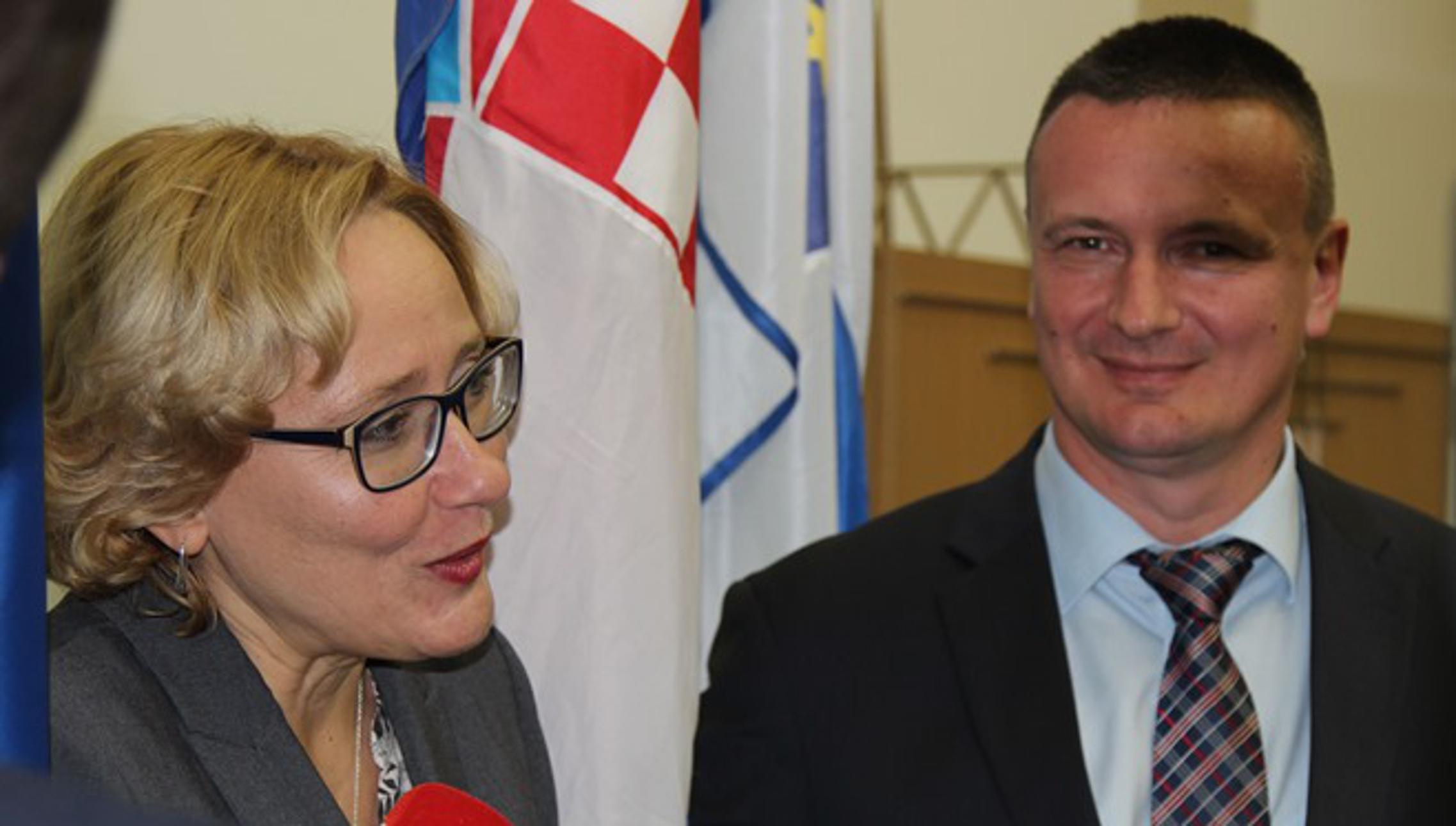 Pučka pravobraniteljica Lora Vidović i župan Danijel Marušić