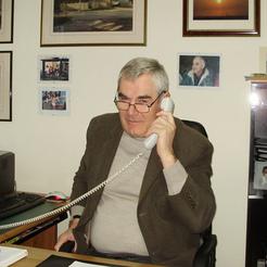 Petar Čavić u svom uredu u agenciji Festung