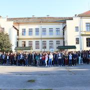 Novogradiški gimnazijalci u štrajku 30. rujna 2014.