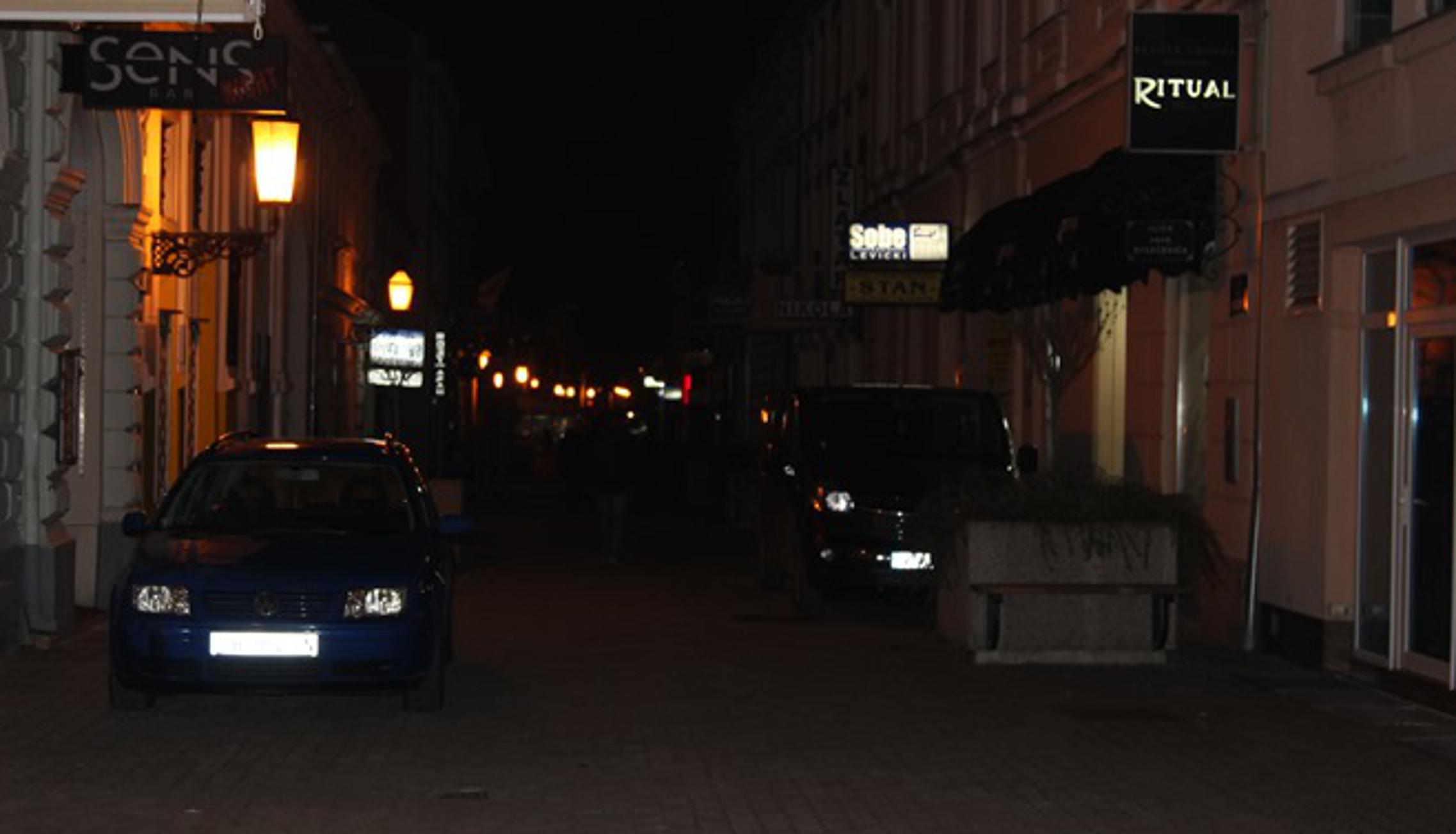Ulica Ante Starčevića snimljena danas u 18.20 sati