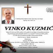 Osmrtnica Vinko Kuzmić