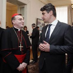 Zoran Milanović s kardinalom Josipom Bozanićem